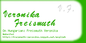 veronika freismuth business card